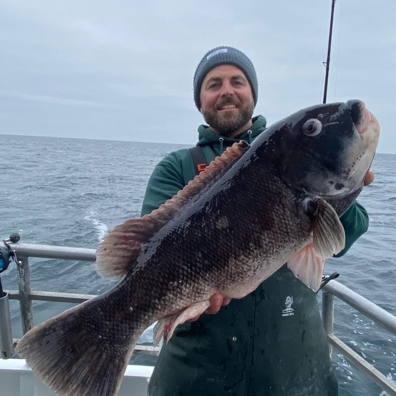 a person holding a fish in the water